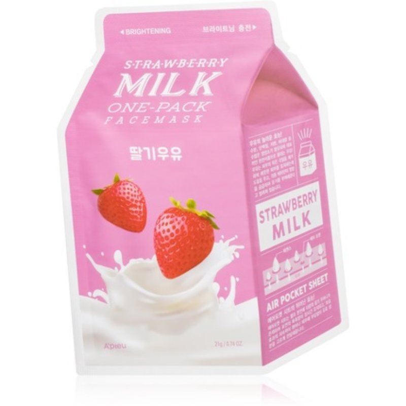 APIEU Strawberry Milk One Pack 21g Face Mask