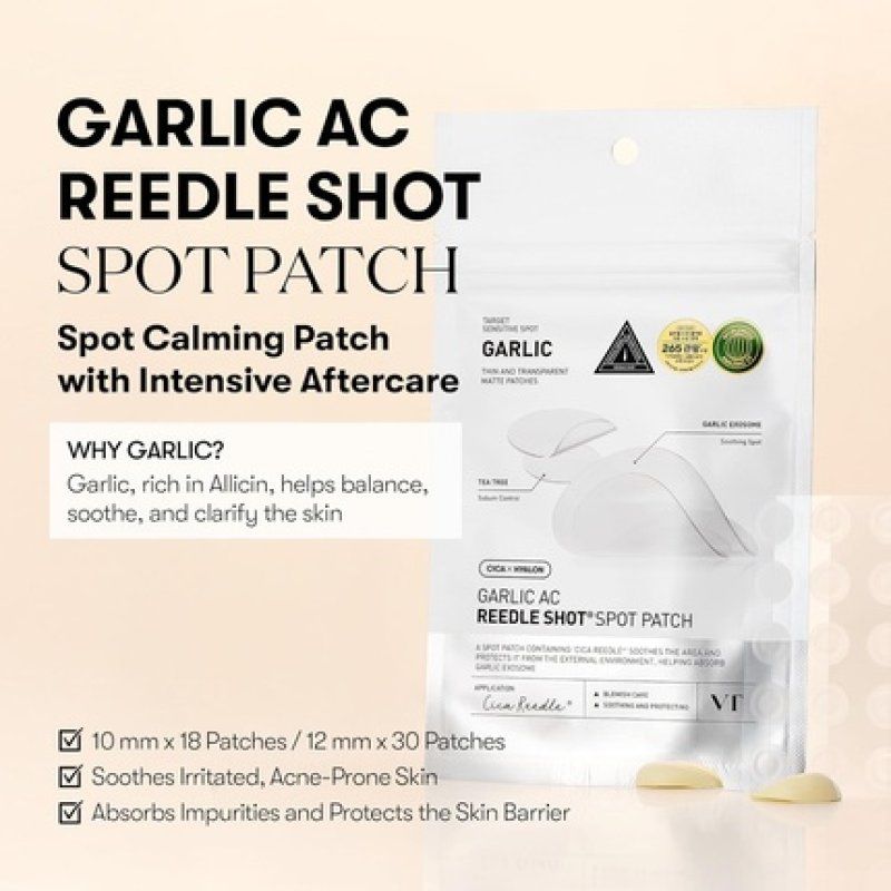 Vt Cosmetics Garlic Ac Reedle Shot Spot Patch 48 Patches