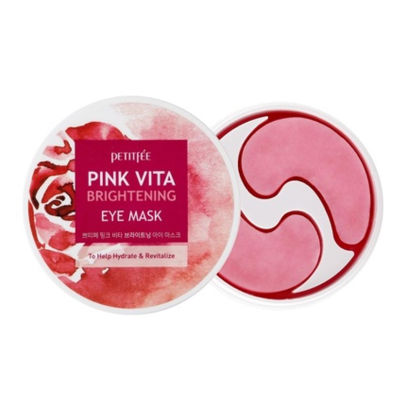 Pink Vita Brightening Eye Mask 60 Pieces 30 Pairs - Rose and Vitamin B