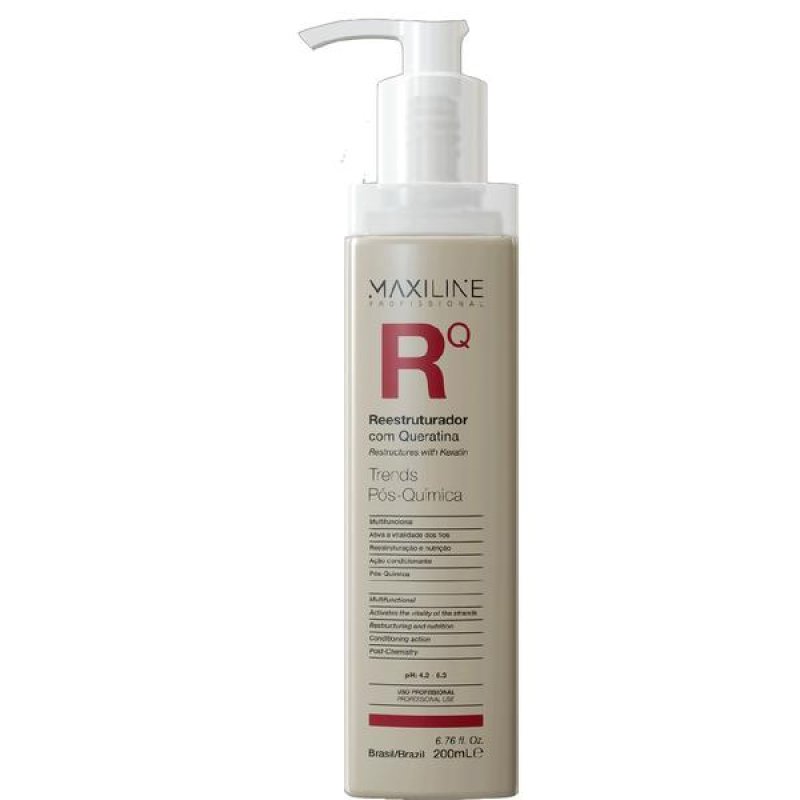 Maxiline Professional Trends Pos-Quimica Restructurer with keratin, Tratament restructurant cu cheratina, 200 ml
