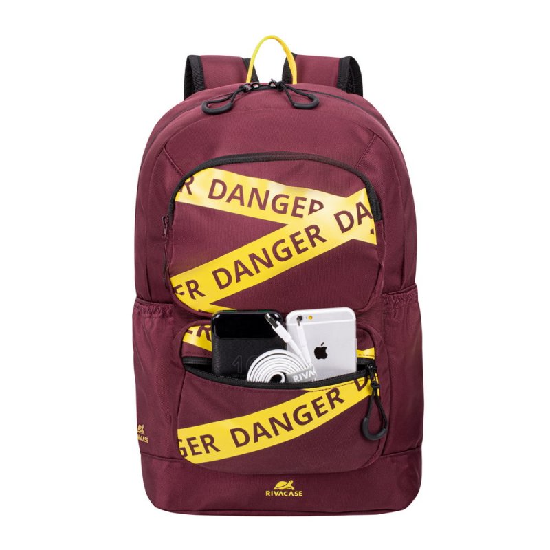 Rivacase Erebus 33.8 cm (13.3") Backpack Burgundy