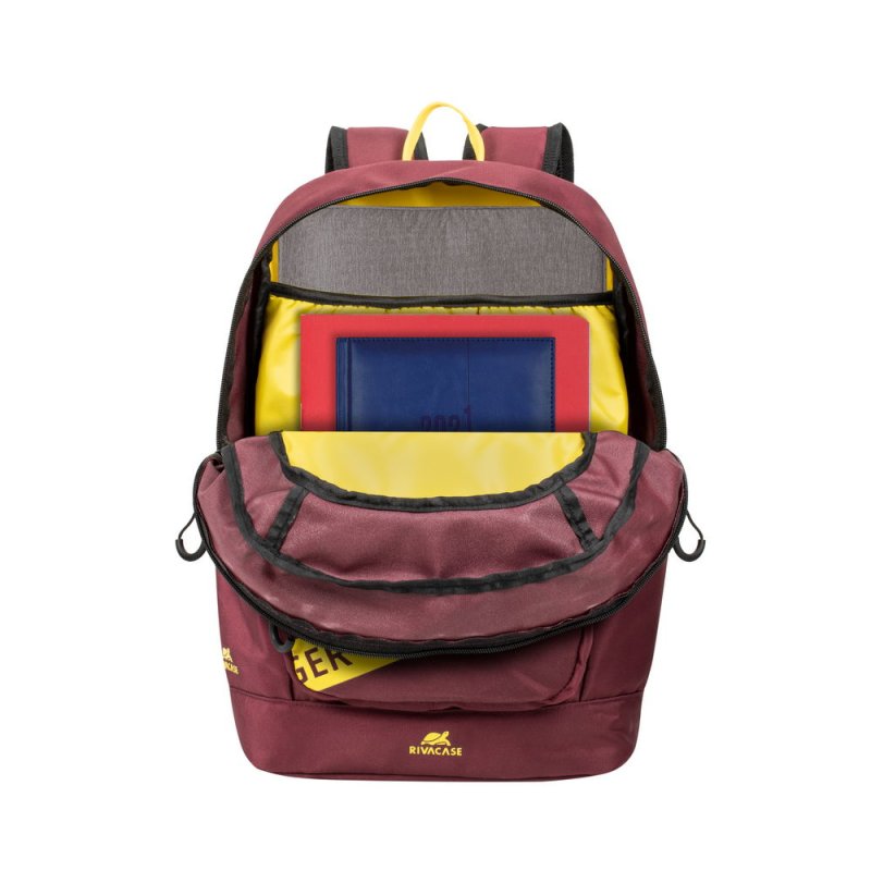 Rivacase Erebus 33.8 cm (13.3") Backpack Burgundy