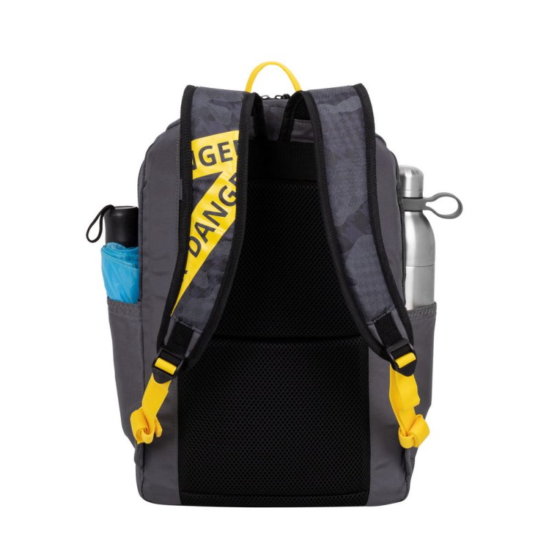 Rivacase Erebus 33,8 cm (13.3") Sac à dos Camouflage, Gris