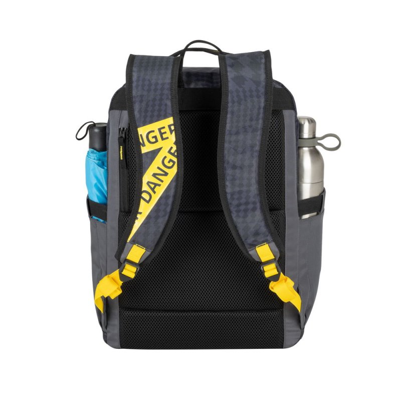 Rivacase Erebus 39,6 cm (15.6") Sac à dos Camouflage, Gris, Jaune