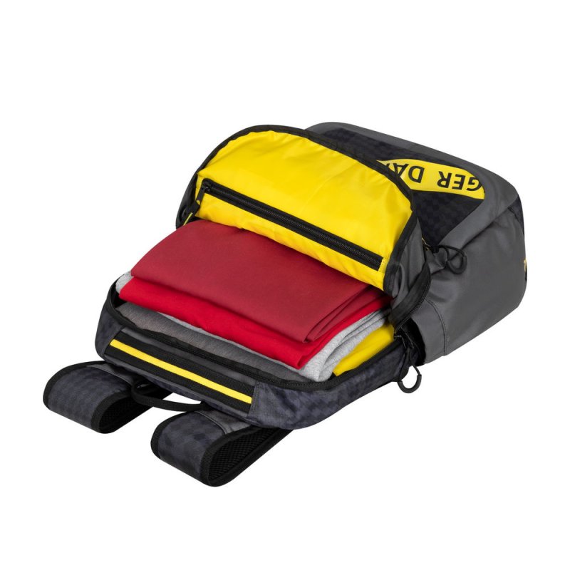 Rivacase Erebus 39,6 cm (15.6") Sac à dos Camouflage, Gris, Jaune