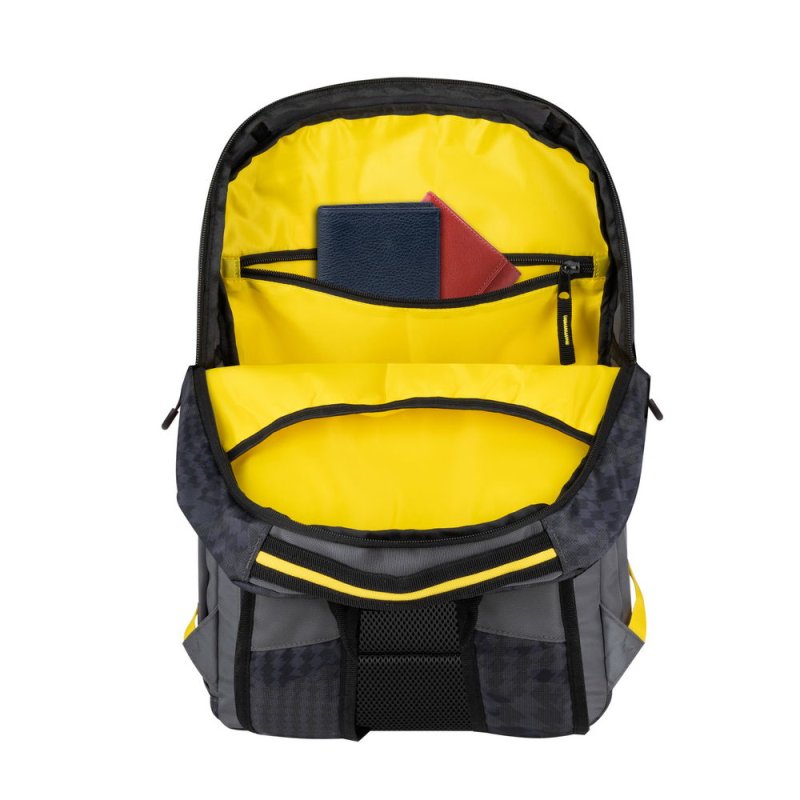 Rivacase Erebus 39.6 cm (15.6") Backpack Camouflage, Grey, Yellow