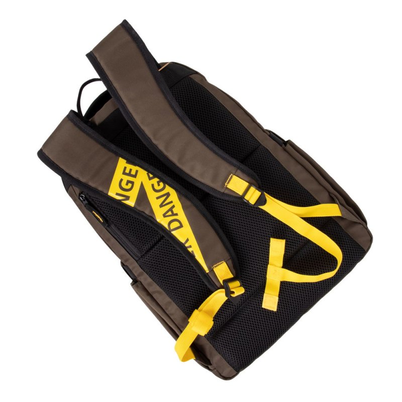 Rivacase Erebus 39,6 cm (15.6") Sac à dos Kaki, Jaune