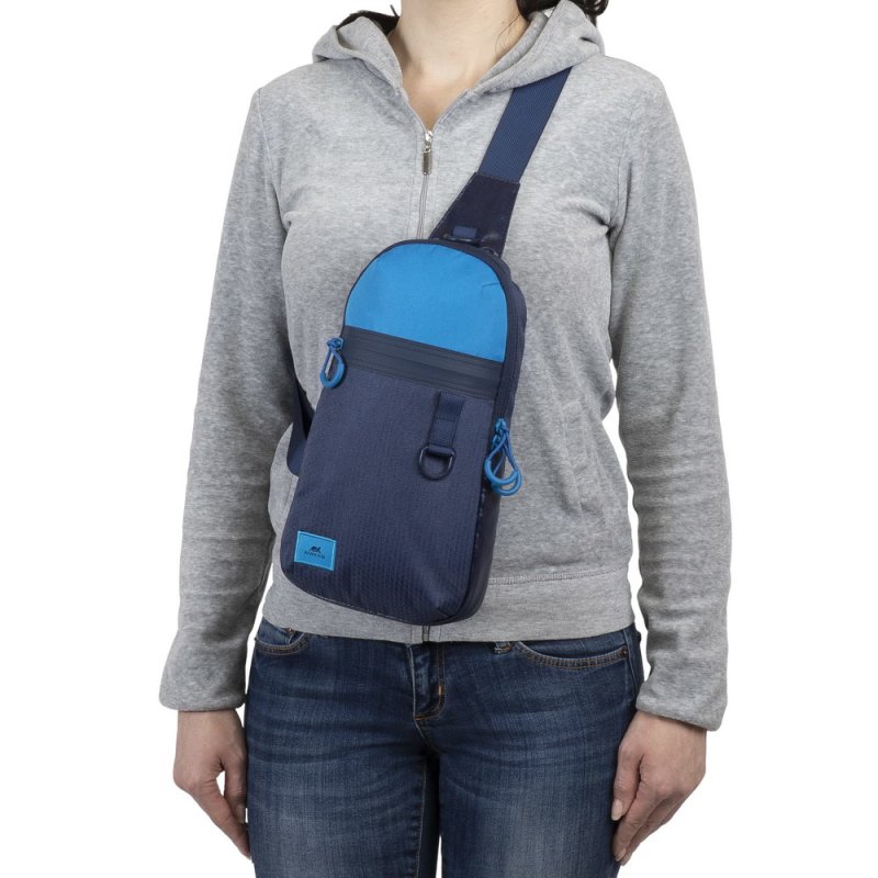 Rivacase Dijon 25.6 cm (10.1") Sling case Blue