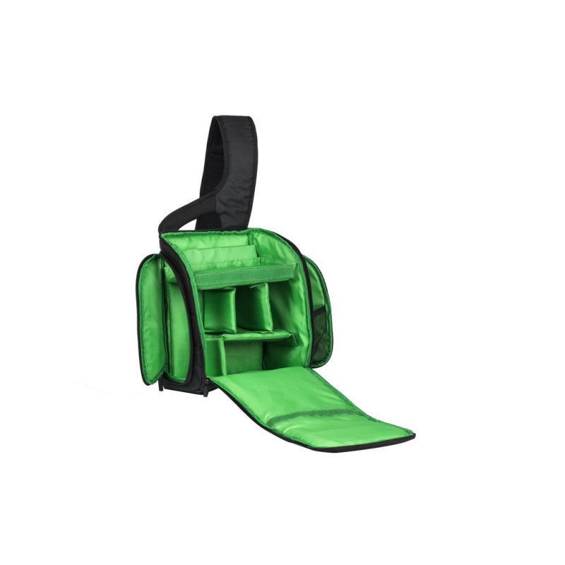 Riva Kameraumhängetasche Green Mantis 8Fächer grün/sch 7470