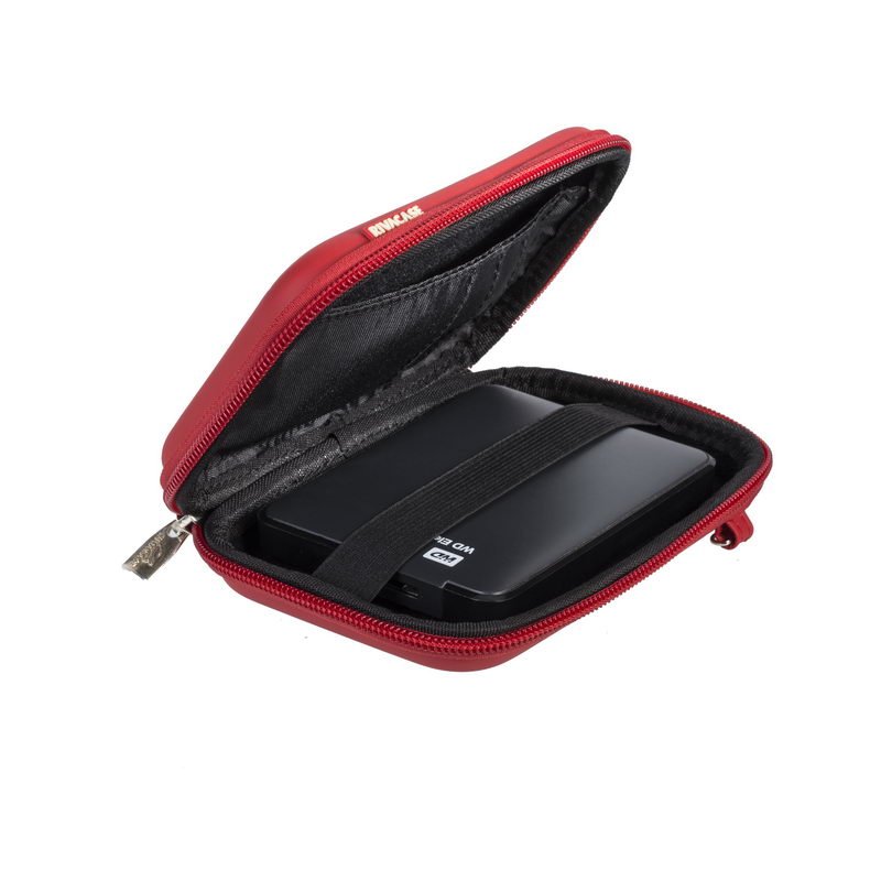 Riva Festplattentasche Davos 2,5"HDD Harts. rot 9101