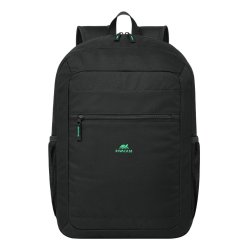 Rivacase Gremio sac à dos City backpack Noir Polyester, Polyéthylène téréphtalate recyclé (rPET)