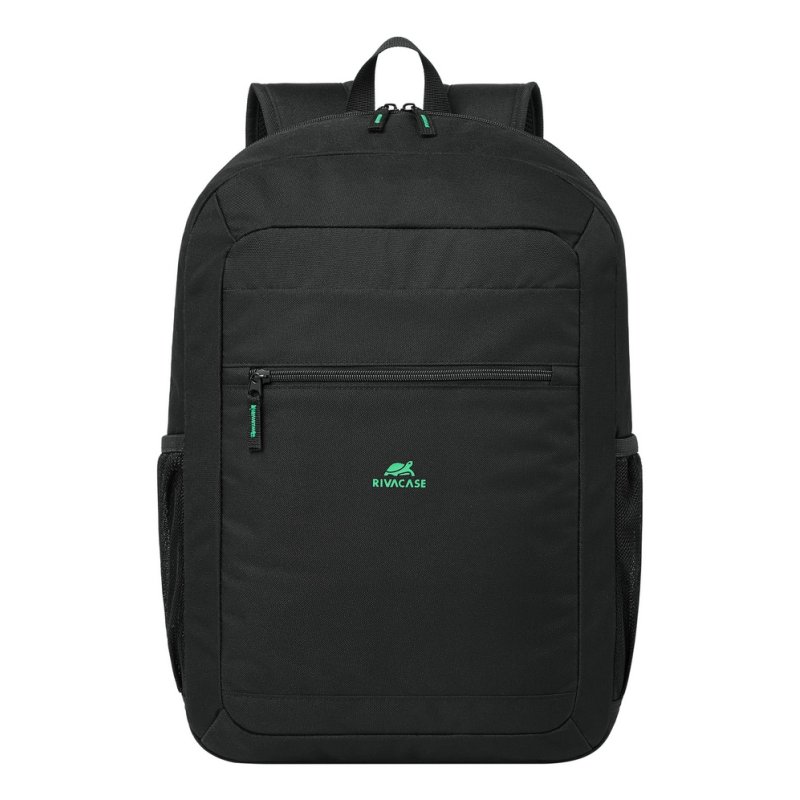 Rivacase Gremio sac à dos City backpack Noir Polyester, Polyéthylène téréphtalate recyclé (rPET)