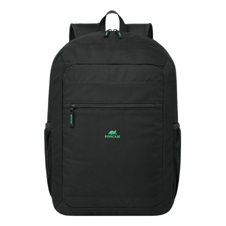 Rivacase Gremio sac à dos City backpack Noir Polyester, Polyéthylène téréphtalate recyclé (rPET)