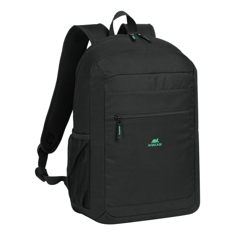 Rivacase Gremio backpack City backpack Black Polyester, Recycled polyethylene terephthalate (rPET)