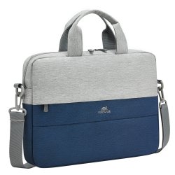 Rivacase 7522 GREY/DARK BLUE sacoche d'ordinateurs portables 35,6 cm (14") Malette Bleu, Gris