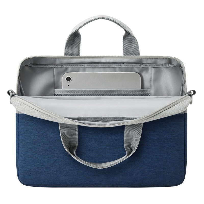 Rivacase 7522 GREY/DARK BLUE laptop case 35.6 cm (14") Briefcase Blue, Grey