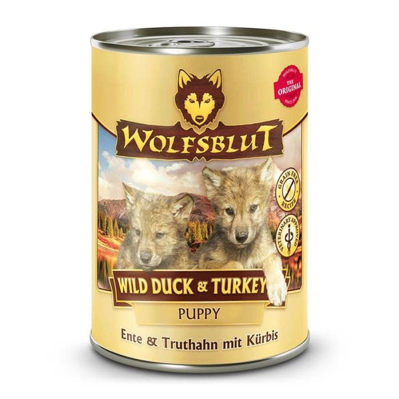 Wolfsblut - Wild duck - puppy - wet food - 395 gr