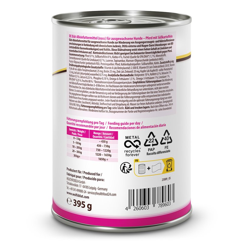 Wolfsblut - Hypoallergenic - wet food - 395 gr