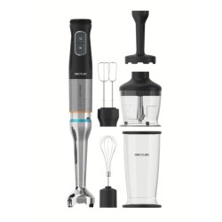 Cecotec 03978 blender Mélangeur par immersion 1500 W Noir, Acier inoxydable