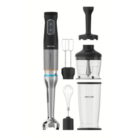 Cecotec 03978 blender Mélangeur par immersion 1500 W Noir, Acier inoxydable