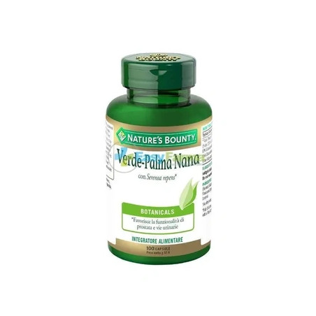 Nature's Bounty Green Palm Nut Dietary Supplement For Prostate And Urinary Tract - 100 Capsules