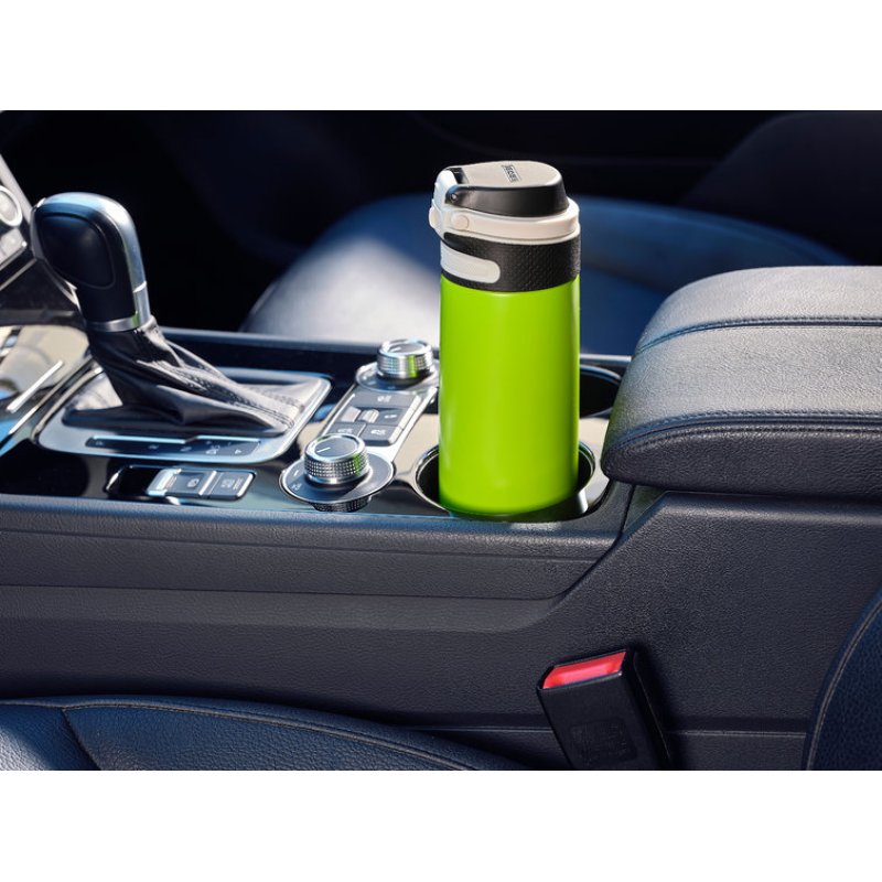 Leifheit 03277 thermos 600 ml Noir, Vert Acier inoxydable