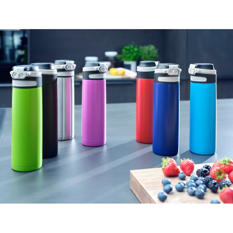 Leifheit 03277 thermos 600 ml Noir, Vert Acier inoxydable