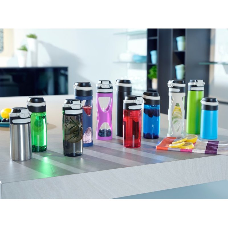 Leifheit 03277 thermos 600 ml Noir, Vert Acier inoxydable