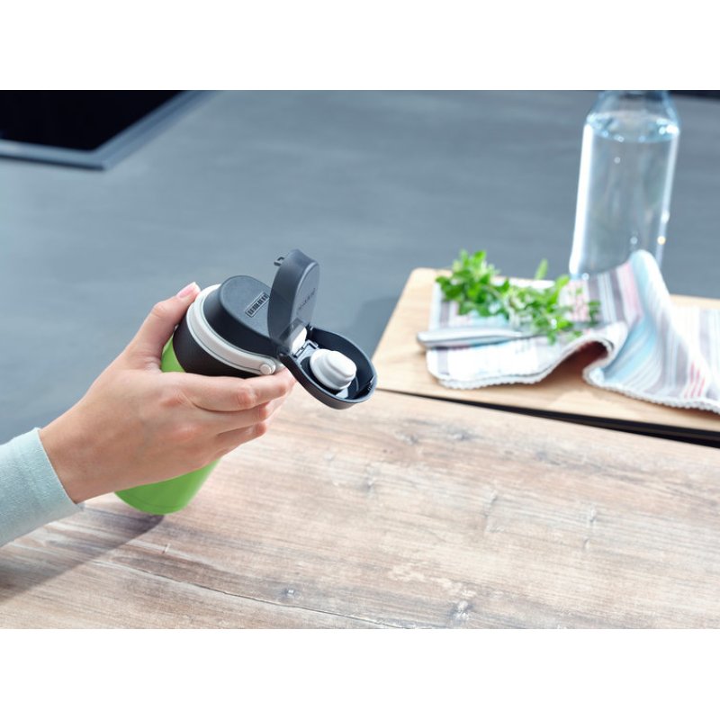 Leifheit 03249 travel mug 350 ml Black Green Stainless steel