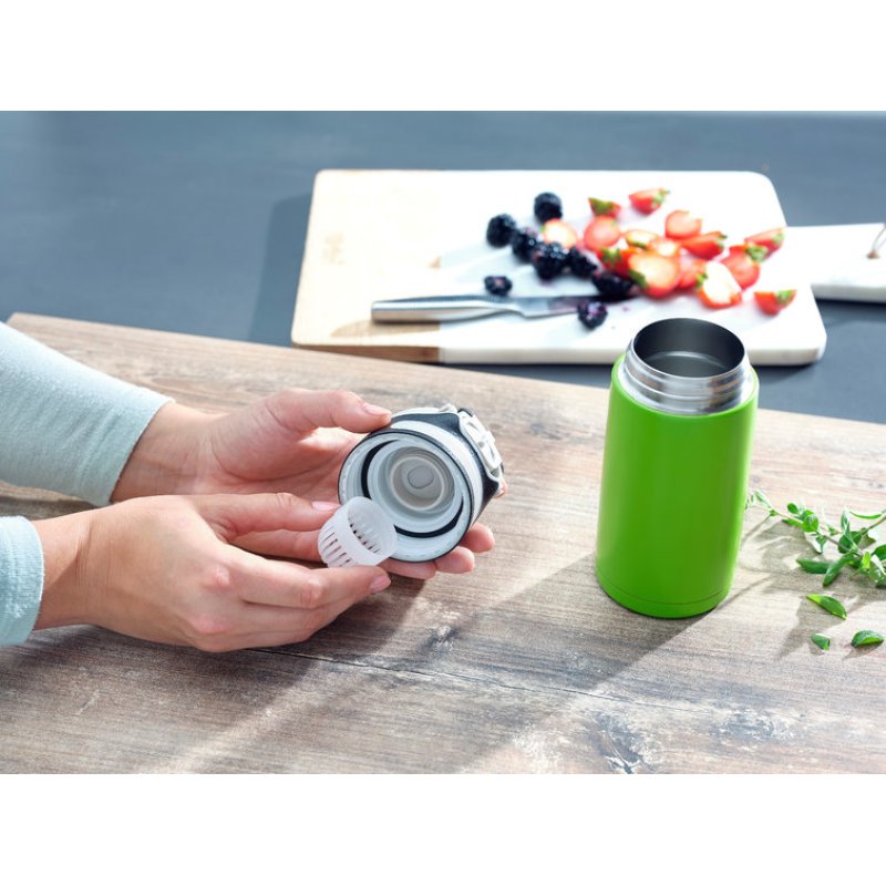 Leifheit 03249 travel mug 350 ml Black Green Stainless steel