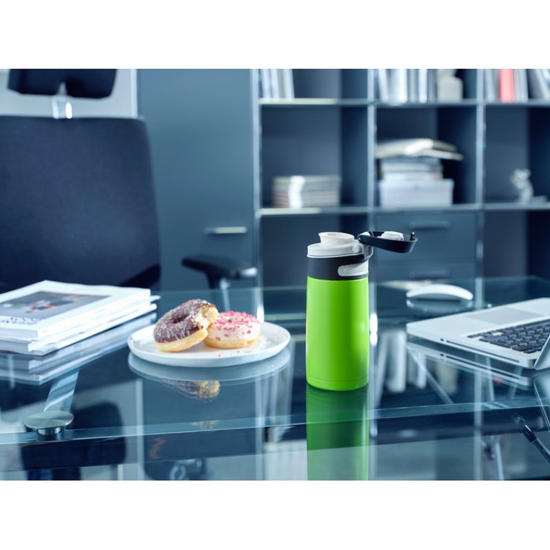 Leifheit 03249 thermos 350 ml Noir, Vert Acier inoxydable