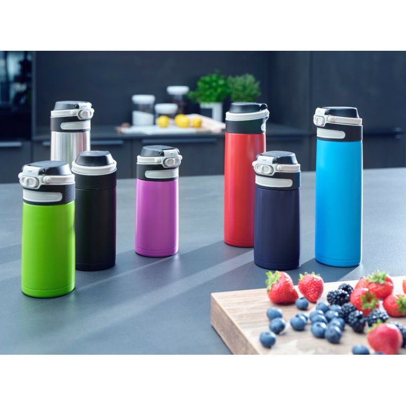 Leifheit 03249 thermos 350 ml Noir, Vert Acier inoxydable