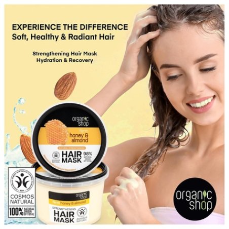 Hair Mask Honey & Almond Strengthening Deep Conditioner - Hydrates and Nourishes