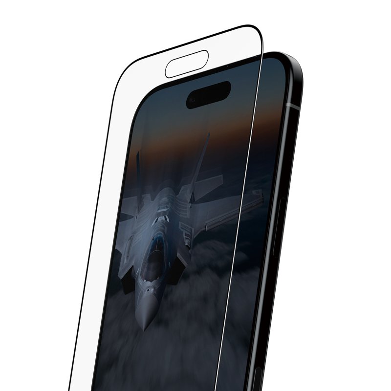 PanzerGlass Stealth Screen Protector w. Black Frame iPhone 17 Air | Ultra-Wide Fit w. Fastfit in-a-box