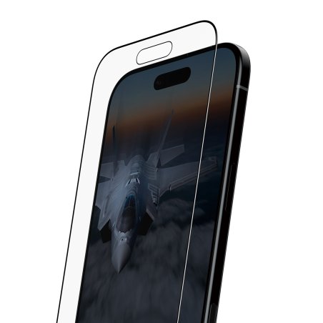 PanzerGlass Stealth Screen Protector w. Black Frame iPhone 17 Air | Ultra-Wide Fit w. Fastfit in-a-box