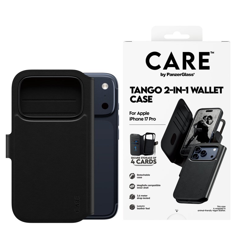 PanzerGlass CARE by Feature Case Tango Two-in-One Wallet w. MagSafe iPhone 17 Pro