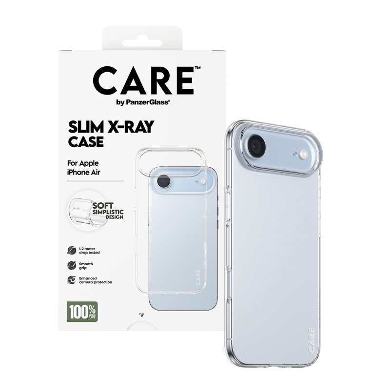 PanzerGlass CARE by Fashionable Case Transparent X-Ray Soft Basic iPhone Air coque de protection pour téléphones