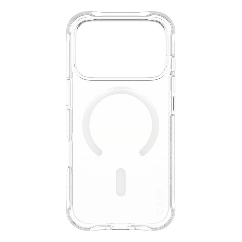 PanzerGlass CARE by Fashionable Case Samba Transparent w. White MagSafe iPhone 17 Pro coque de protection pour
