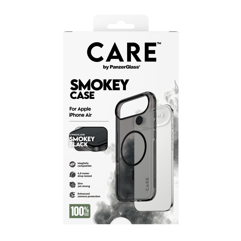 PanzerGlass CARE by Flagship Case Urban Explorer Smokey w. Black MagSafe iPhone Air