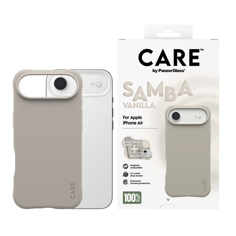 PanzerGlass CARE by Fashionable Case Samba Vanilla w. MagSafe iPhone Air