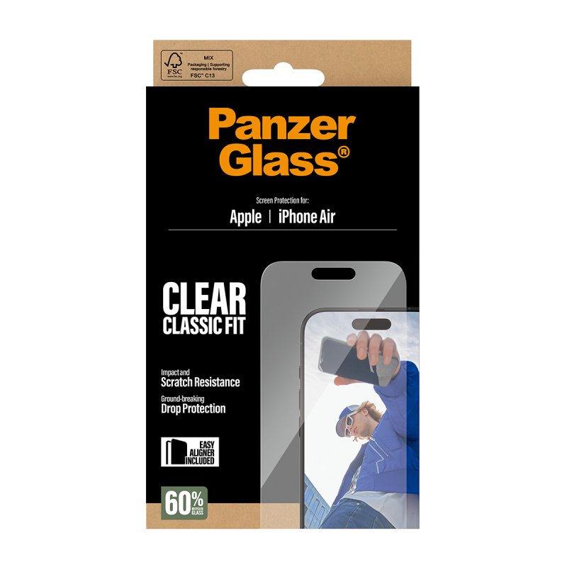 PanzerGlass Screen Protector iPhone Air | Classic Fit w. EasyAligner