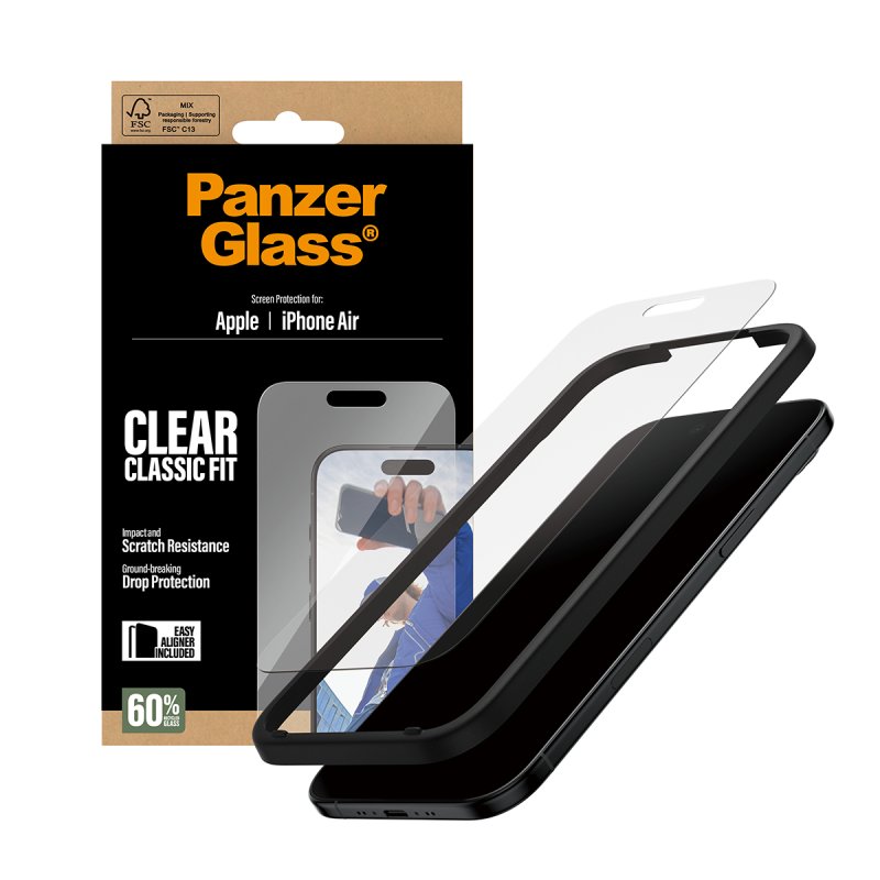 PanzerGlass Screen Protector iPhone Air | Classic Fit w. EasyAligner