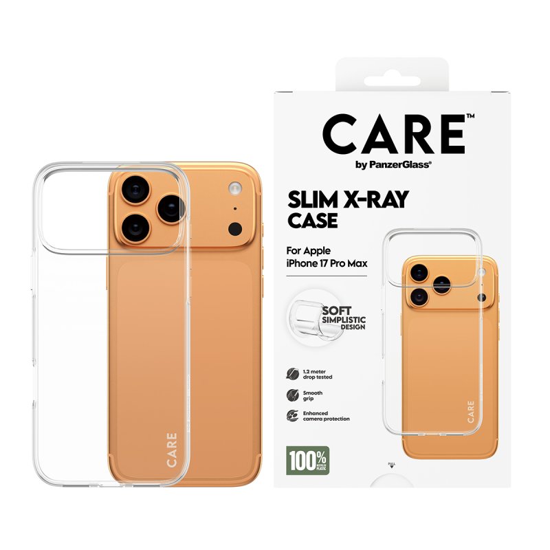 PanzerGlass CARE by Fashionable Case Transparent X-Ray Soft Basic iPhone 17 Pro Max