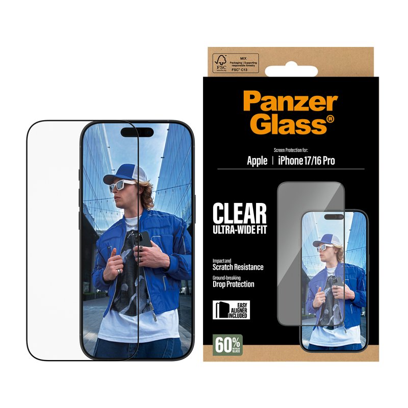 PanzerGlass Schutzglas iPhone 17/16 Pro UWF