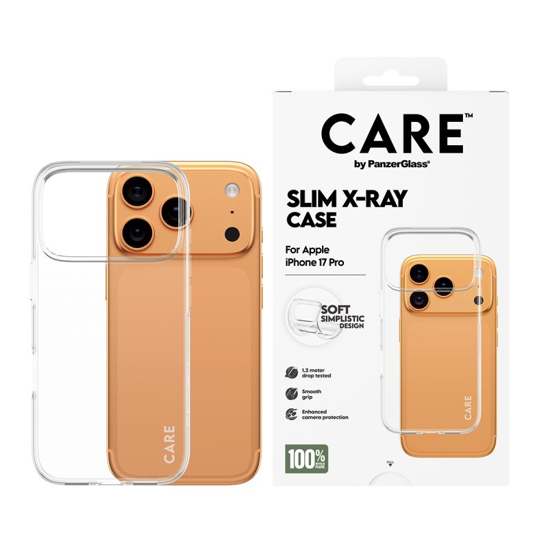 PanzerGlass CARE by Fashionable Case Transparent X-Ray Soft Basic iPhone 17 Pro