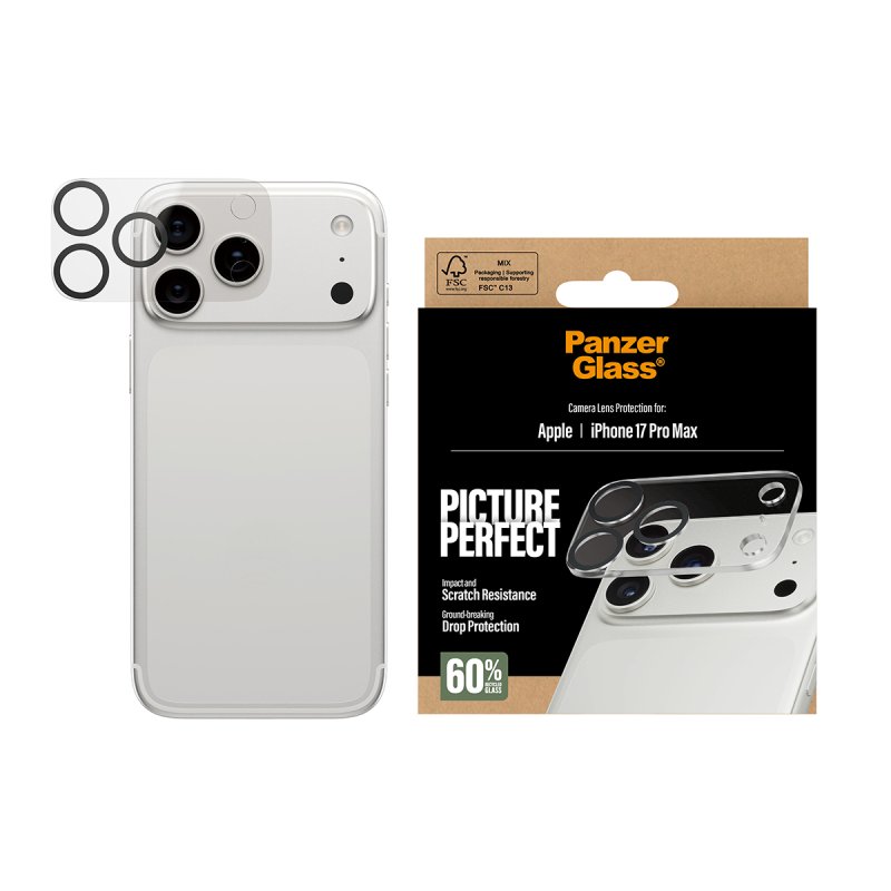 PanzerGlass PicturePerfect Camera Lens Protector iPhone 17 Pro Max Protection d'écran transparent Apple 1 pièce(s)