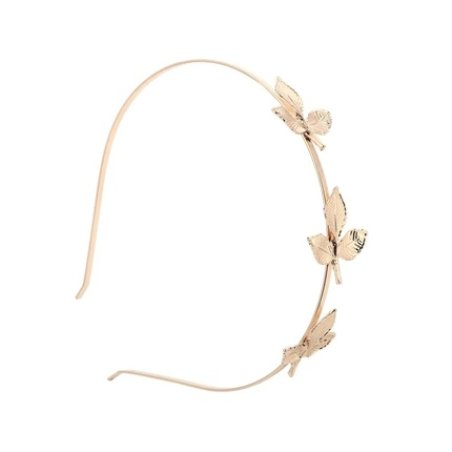 Ecarla Hair Band With Leaves Copper