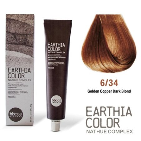 Bbcos Earthia Color Nathue Complex 634 Golden Copper Dark Blond 100ml