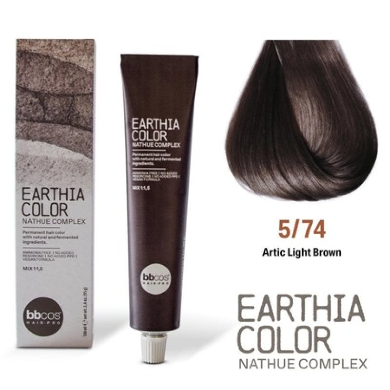 Bbcos Earthia Color Nathue Complex 574 Arctic Light Brown 100ml