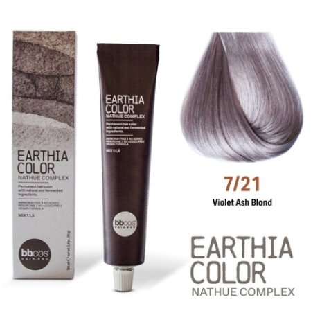 Bbcos Earthia Color Nathue Complex 721 Violet Ash Blond 100ml